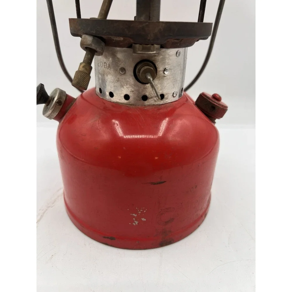 Coleman 200A Lantern - Red Vintage 1955 No Glass